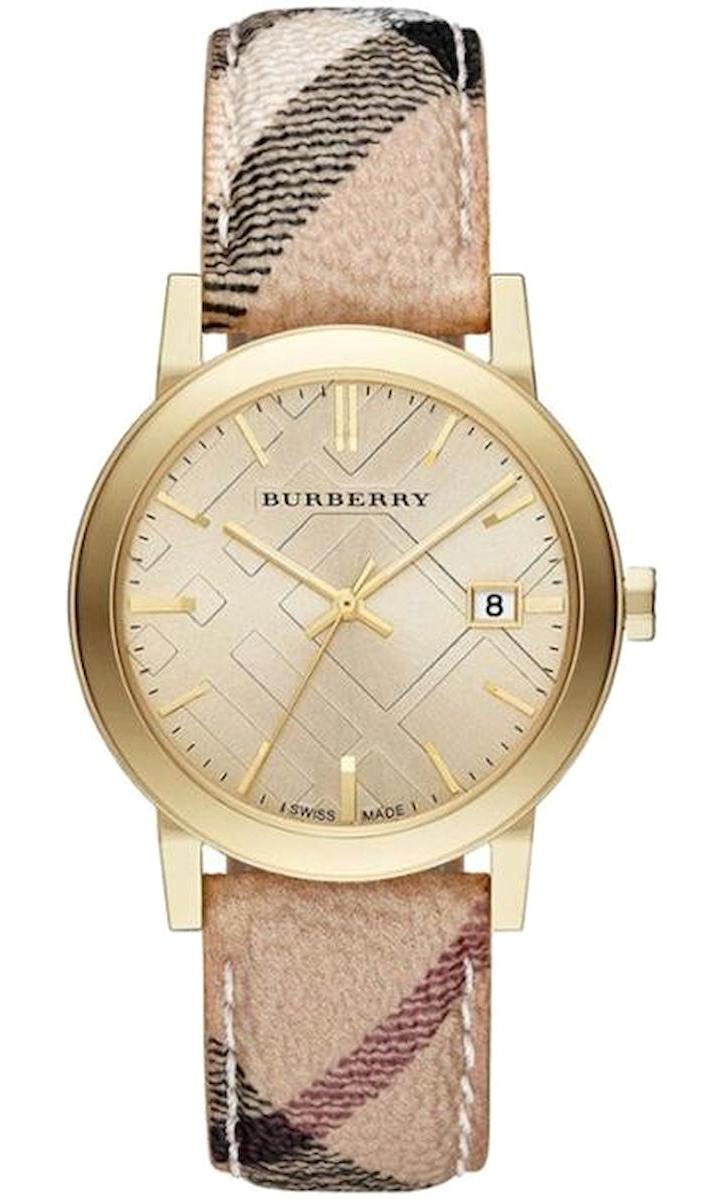 Burberry BU9026 38 mm Kahverengi Deri Kordon Analog Kadın Kol Saati