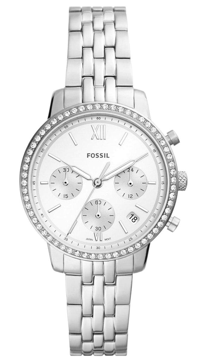 Fossil FES5217 36 mm Gri Çelik Kordon Analog Kadın Kol Saati