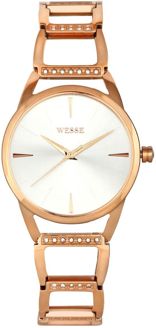 Wesse WWL3006-03SS 34 mm Rose Gold Çelik Kordon Analog Kadın Kol Saati