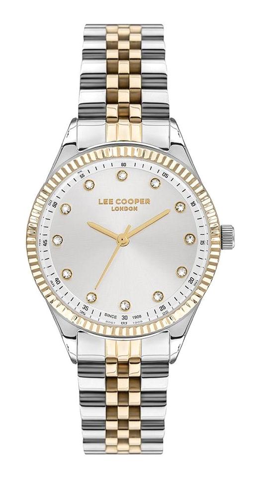 Lee Cooper LC07310.230 40 mm Gri Metal Kordon Analog Kadın Kol Saati