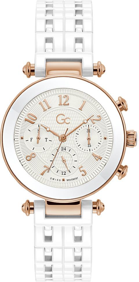 Guess GCY65001L1MF Takvimli 36 mm Beyaz Çelik Kordon Analog Kadın Kol Saati