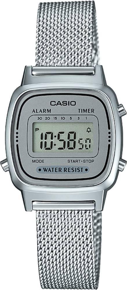 Casio LA670WEM-7DF 25 mm Gri Çelik Kordon Analog Kadın Kol Saati