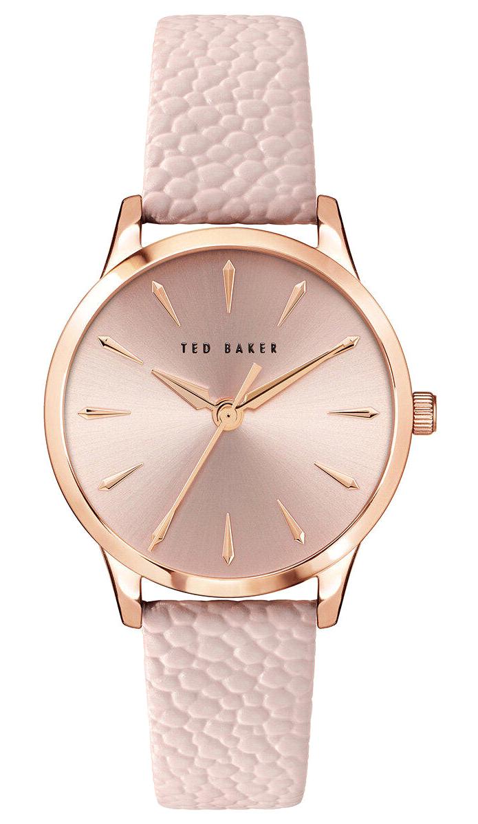 Ted Baker TBBKPFZF122 34 mm Pembe Deri Kordon Analog Kadın Kol Saati