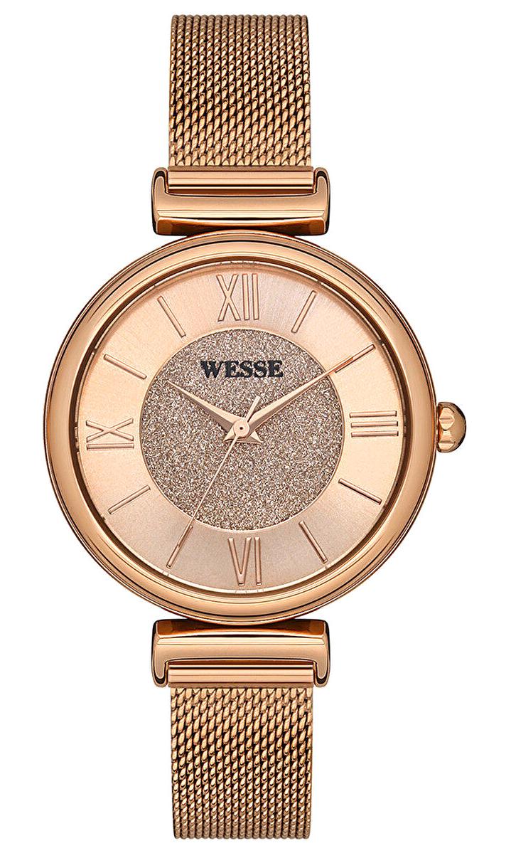 Wesse WWL110702 35 mm Rose Gold Çelik Kordon Analog Kadın Kol Saati