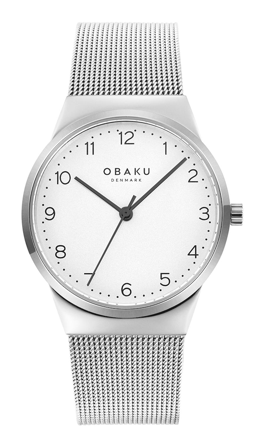 Obaku Denmark V255LXCIMC 32 mm Gri Hasır Kordon Analog Kadın Kol Saati