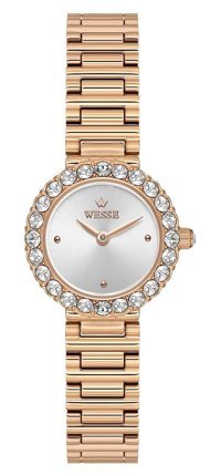 Wesse WWL112104 25 mm Rose Gold Çelik Kordon Analog Kadın Kol Saati