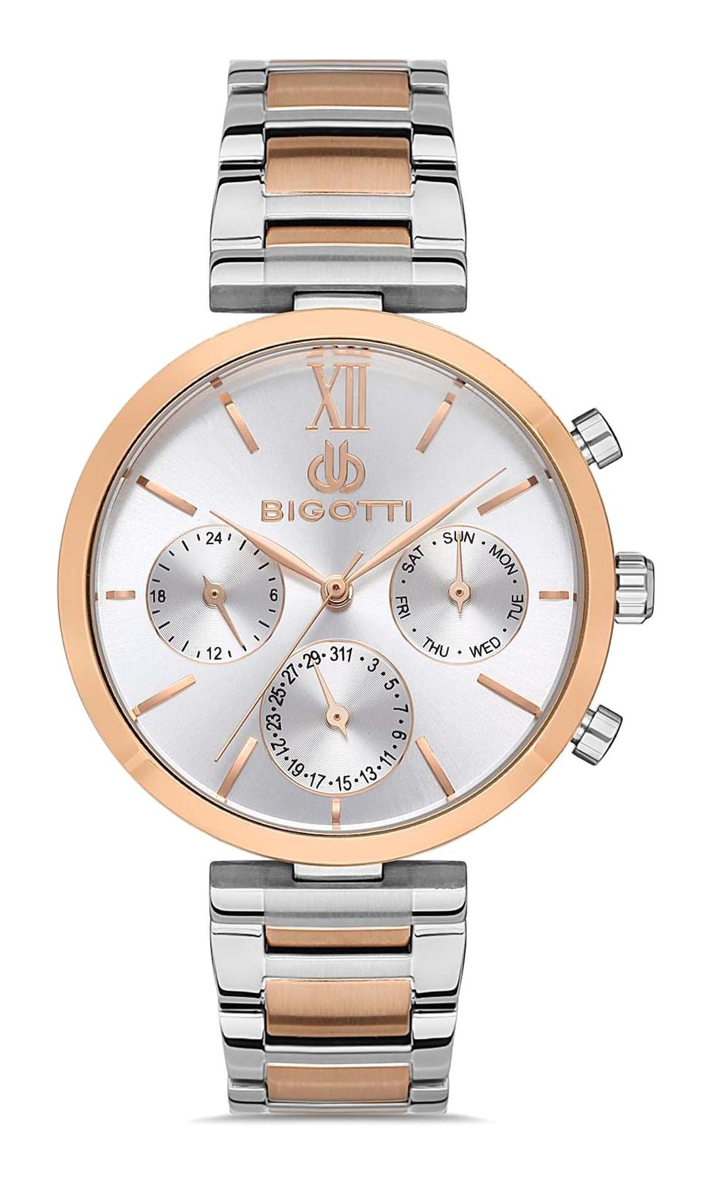 Bigotti BG.1.10396.4 38 mm Gri-Rose Gold Çelik Kordon Analog Kadın Kol Saati