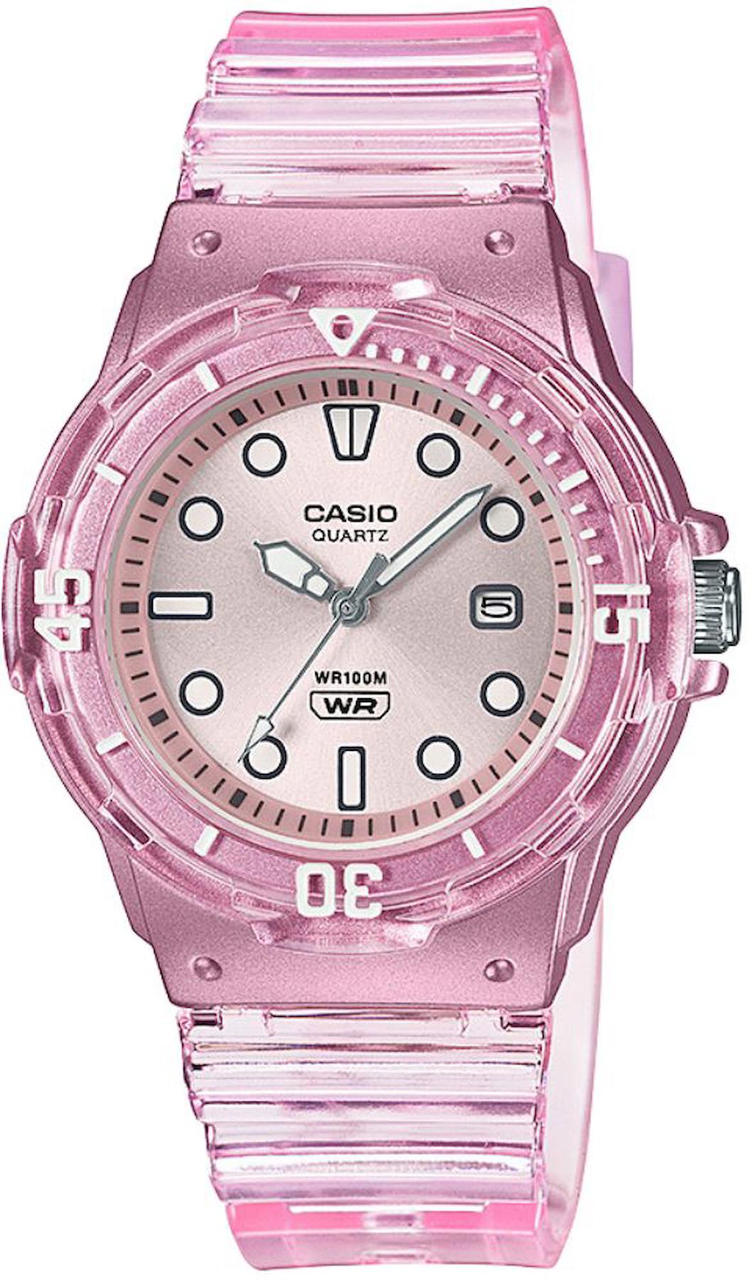 Casio LRW-200HS-4EVDF Takvimli 39 mm Pembe Plastik Kordon Analog Kadın Kol Saati