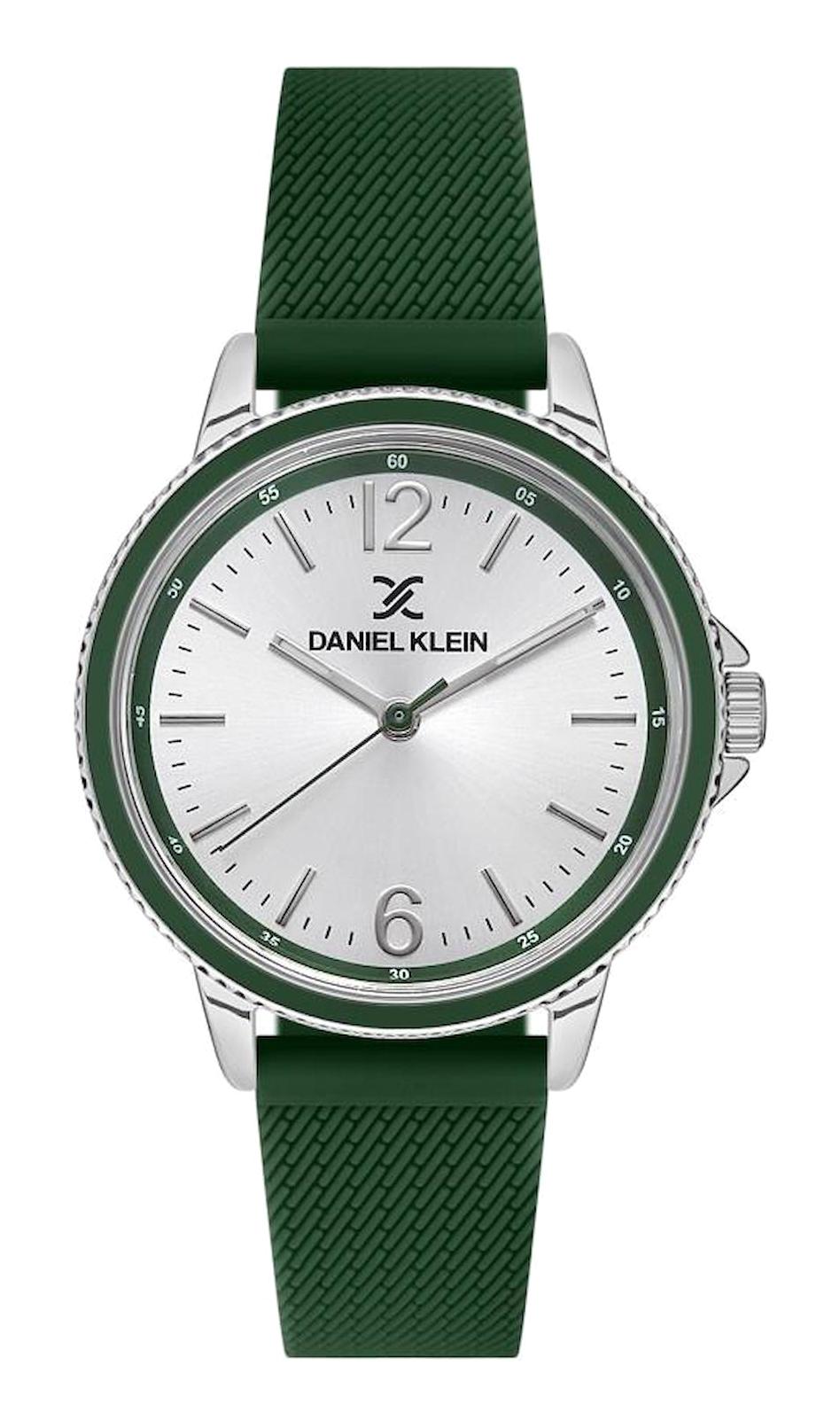 Daniel Klein DK103-DK.1.13470-5 35 mm Yeşil Silikon Kordon Analog Kadın Kol Saati