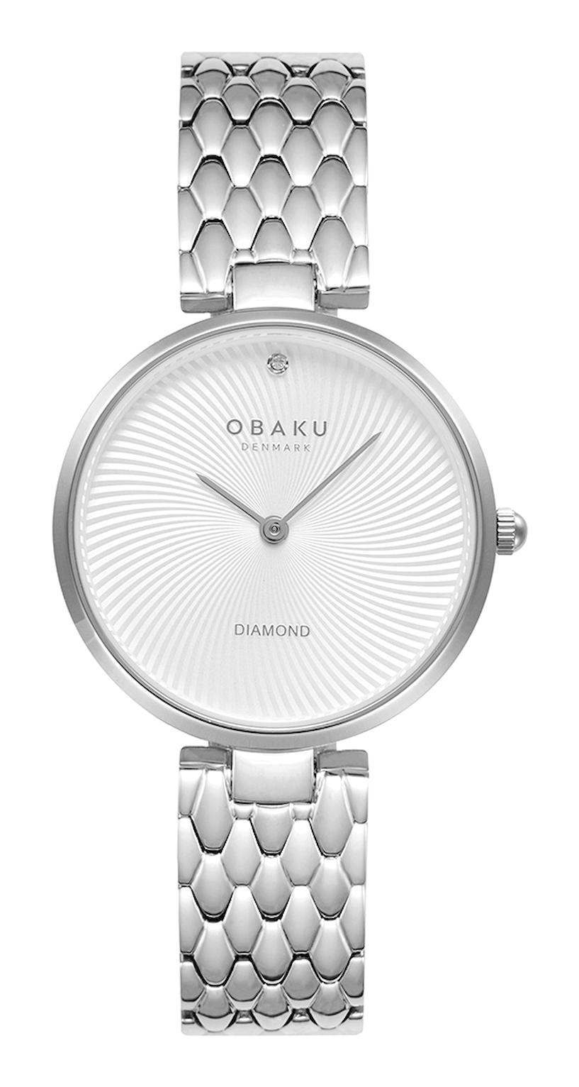 Obaku Denmark V256LXCISC 32 mm Gri Çelik Kordon Analog Kadın Kol Saati