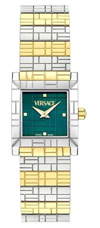 Versace VRSCVE9B00124 22 mm Altın-Gri Çelik Kordon Analog Kadın Kol Saati