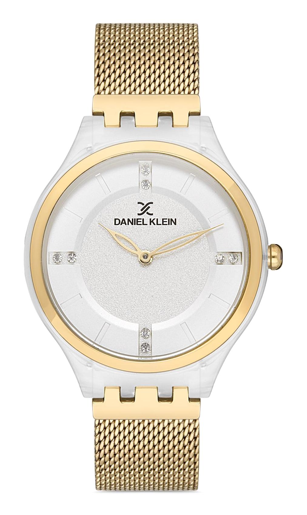 Daniel Klein DK102.DK.1.12991-3 36 mm Altın Hasır Kordon Analog Kadın Kol Saati