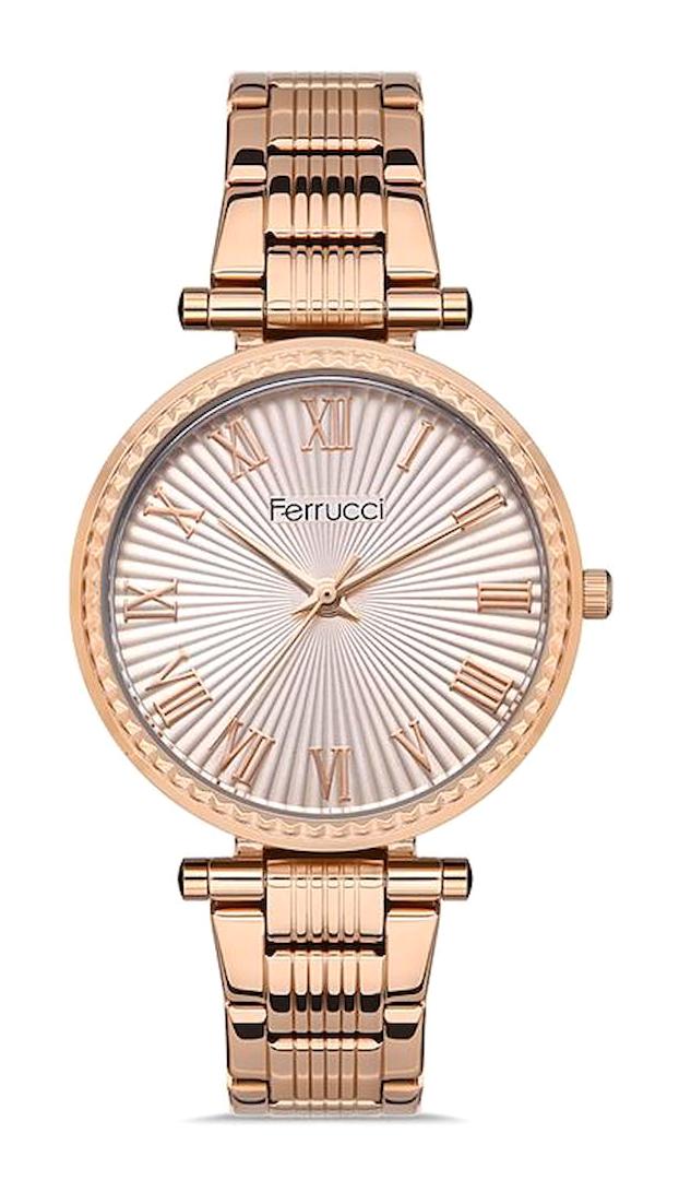 Ferrucci FFQ111614.A42 35 mm Rose Gold Metal Kordon Analog Kadın Kol Saati