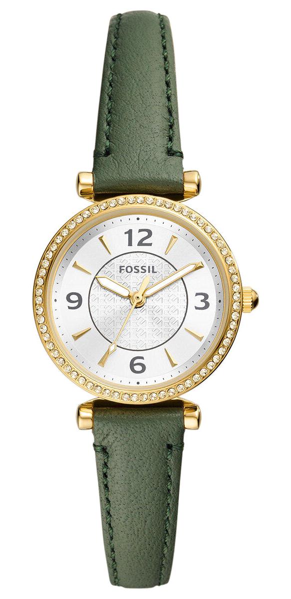 Fossil FES5298 28 mm Yeşil Deri Kordon Analog Kadın Kol Saati