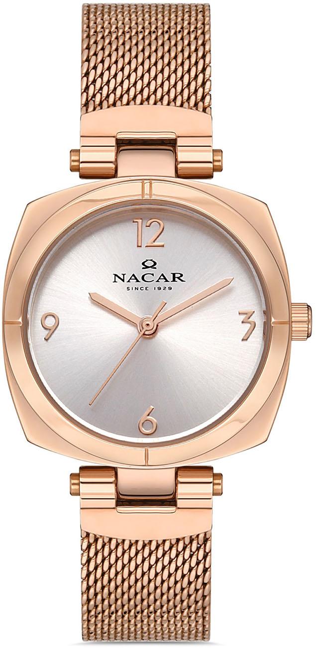 Nacar NC36-392025-RSM 30 mm Rose Gold Hasır Kordon Analog Kadın Kol Saati