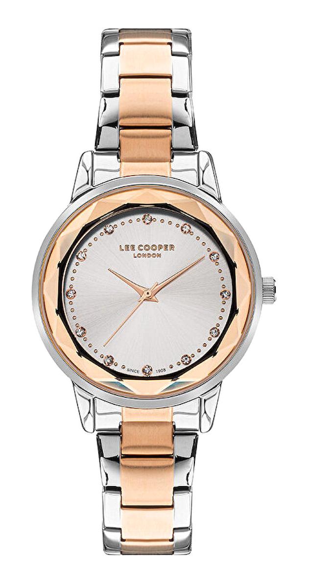 Lee Cooper LC07501.530 40 mm Rose Gold Plastik Kordon Analog Erkek Kol Saati