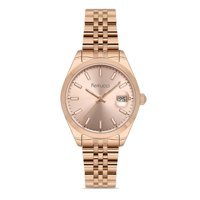 Ferrucci FER.03298TM.03 Takvimli 35 mm Rose Gold Çelik Kordon Analog Kadın Kol Saati