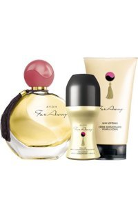 Avon Far Away 3 Parça Kadın Parfüm Deodorant Seti EDP + Roll On + Vücut Losyou