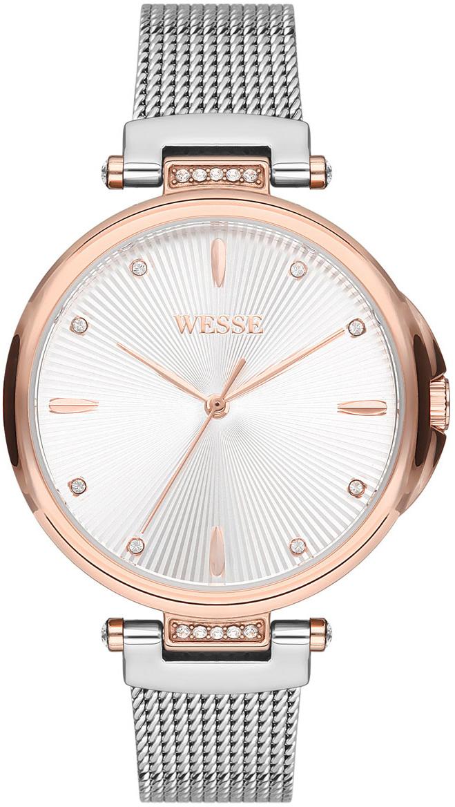 Wesse WWL5006-02M 36 mm Gri-Rose Gold Çelik Kordon Analog Kadın Kol Saati