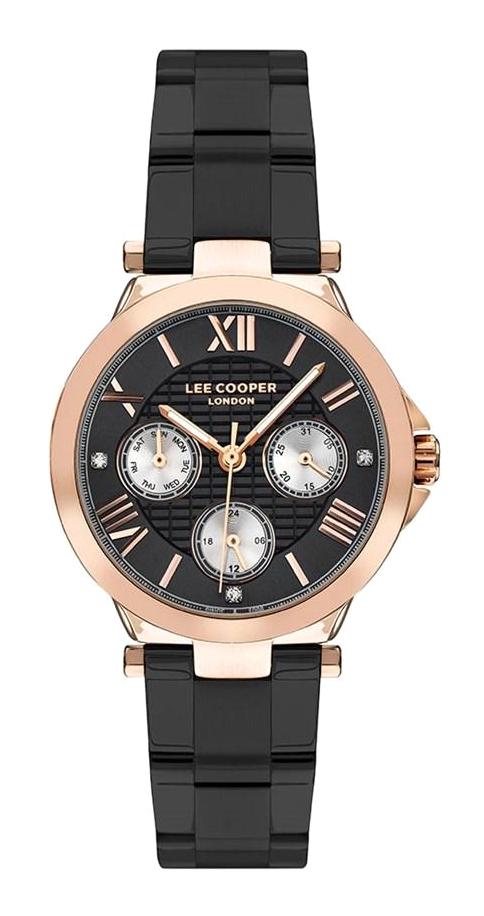 Lee Cooper LC07445.450-NM Takvimli 36 mm Siyah Çelik Kordon Analog Kadın Kol Saati