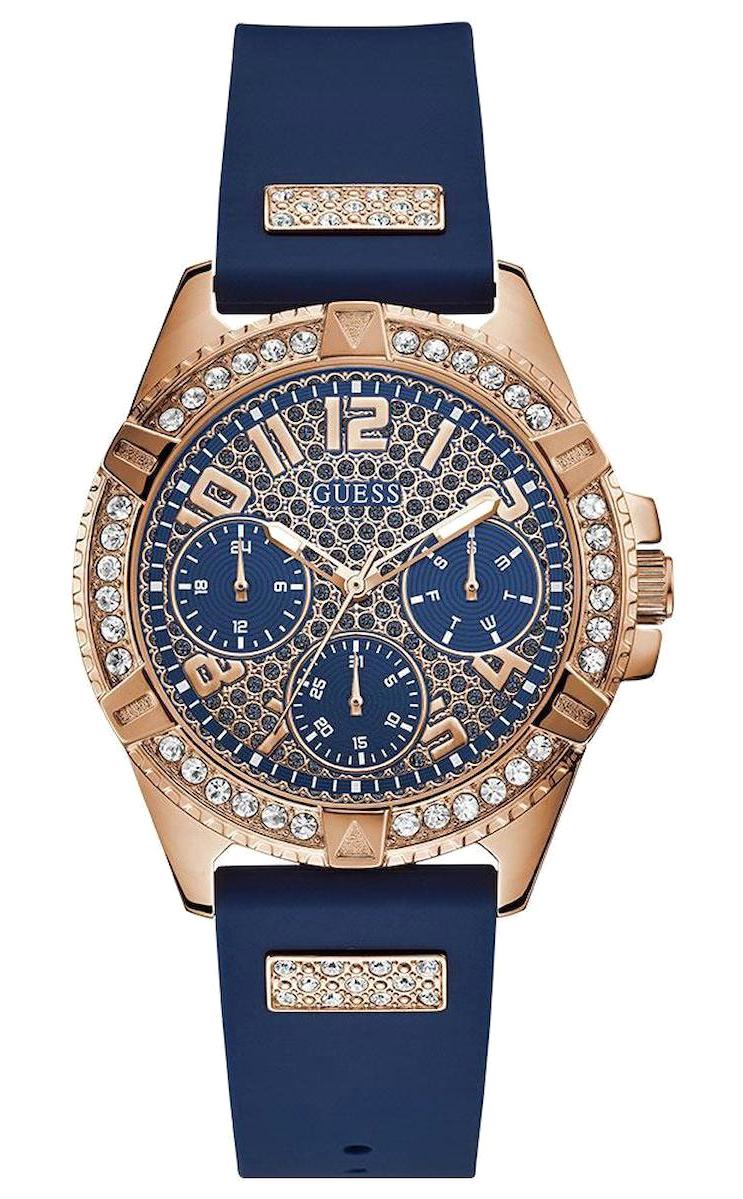 Guess GUW1160L3 40 mm Lacivert Silikon Kordon Analog Kadın Kol Saati