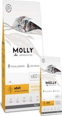 Molly Hamsi-Tavuk Yetişkin Kuru Kedi Maması 15 kg