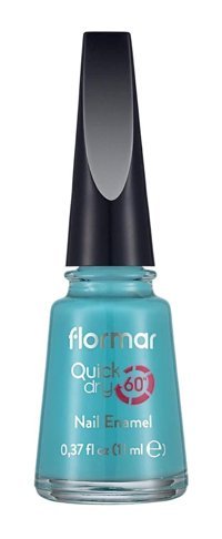 Flormar Quick Dry Nail Enamel 44 Mavi Sedefli Oje