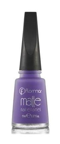 Flormar Matte Nail Enamel 19 Mor Mat Oje