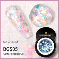 Born Pretty Glitter Sequins BGS05 Çok Renkli Işıltılı Kalıcı Simli Oje