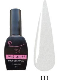 Pink World S111 Beyaz Sedefli Kalıcı Simli Oje