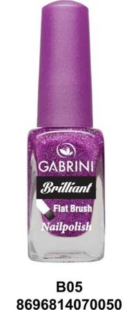 Gabrini Flat Brush B5 Mor Işıltılı Simli Oje