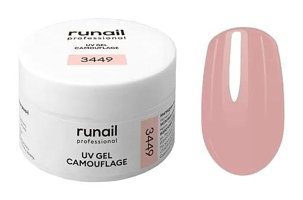 Runail Camouflage Uv 3449 Pembe Parlak Kalıcı Jel Oje