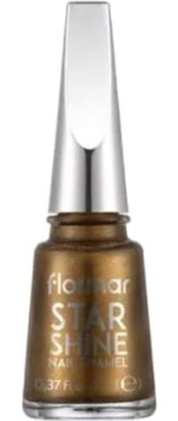 Flormar Star Shine Nail Enamel 10 Kahverengi Sedefli Simli Oje