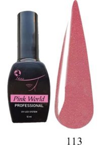 Pink World S113 Pembe Sedefli Kalıcı Simli Oje