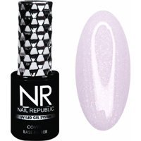 Nail Republic Cover Base 12 Pembe Parlak Kalıcı Simli Oje