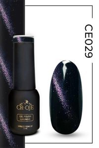 Cr-Oje Cat Eye CE029 Mor Hologram Kalıcı Simli Oje