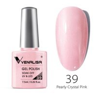 Venalisa Uv Led Pearly Crystal Pink 39 Pembe Işıltılı Kalıcı Simli Oje