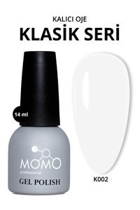 Momo K002 Beyaz Parlak Kalıcı Oje