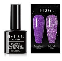 NailCo Disko Reflective NC083 Mor Işıltılı Kalıcı Simli Oje