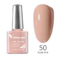 Venalisa Uv Led Nude Pink 50 Pembe Parlak Kalıcı Oje