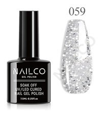 NailCo NC059 Gümüş Işıltılı Kalıcı Simli Oje