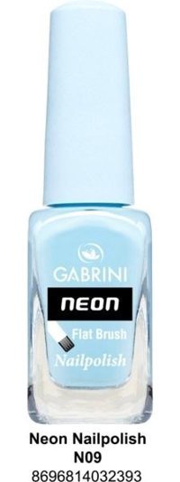 Gabrini Flat Brush 9 Mavi Neon Oje