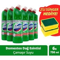 Domestos Kokulu Banyo-Mutfak İçin Konsantre Jel Çamaşır Suyu 6x750 ml