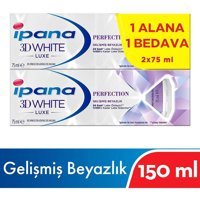 İpana 3D Boyutlu Luxe Perfection Naneli Florürlü Diş Macunu 2x75 ml