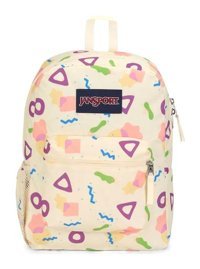 Jansport Cross Town Memphis Geometrik 2 Gözlü Çok Renkli Lise Kız Sırt Çantası