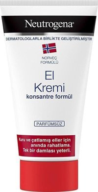 Neutrogena Norveç Formülü Parfümsüz Kuru Ciltler İçin El Kremi 75 ml