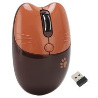 Shanrya Sessiz Kablosuz Kahverengi Optik Mouse