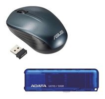 Asus WT200 Kablosuz Yeşil Optik Mouse