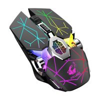 Fiauli X13 RGB Sessiz Makrolu Kablosuz Siyah Optik Gaming Mouse