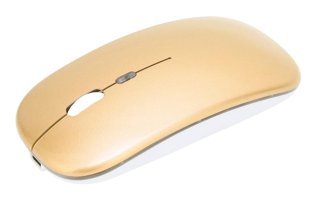 Lazmin112 WS214 Sessiz Kablosuz Altın Optik Mouse